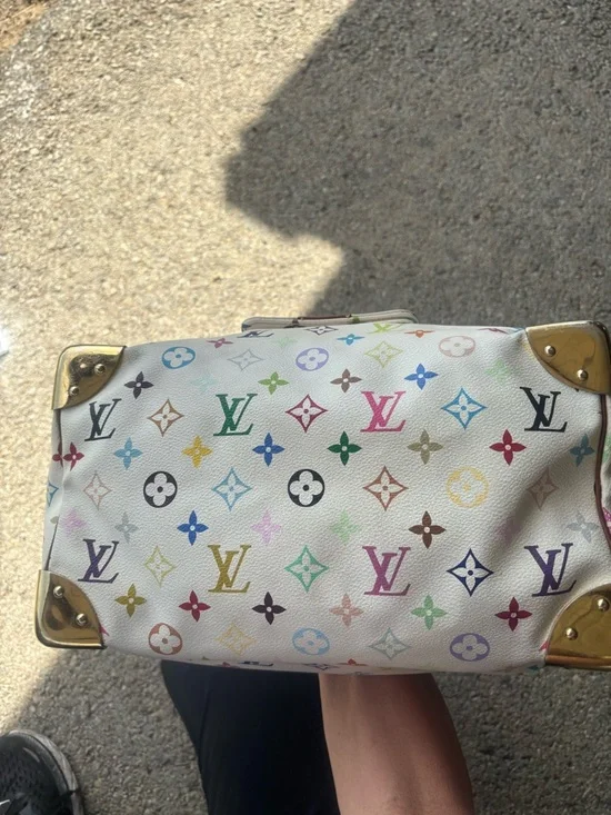 Louis Vuitton Multicolor Monogram Murakami Handbag Speedy 30 Vintage Bag - Picture 15 of 17